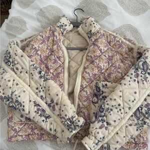 Blank NYC Bloom bash quilted bomber jacket